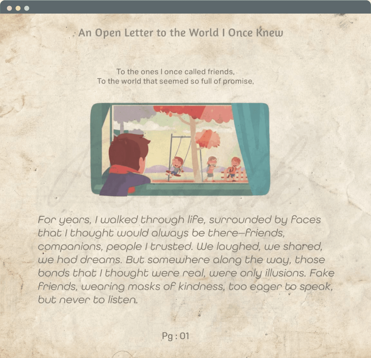 What happened to you ?